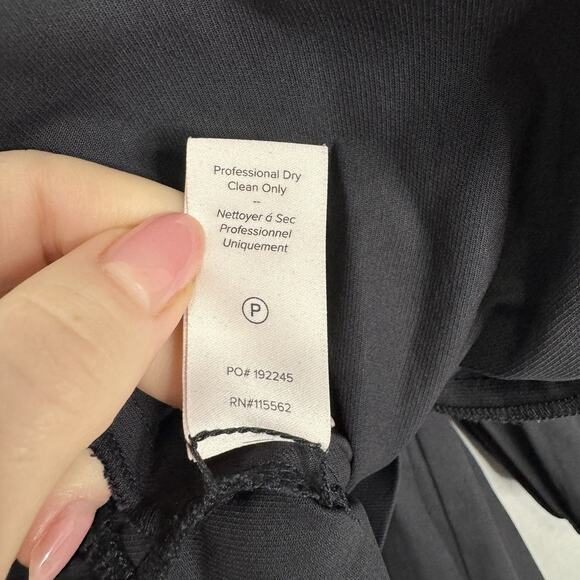 Cinq a Sept Rose Tiered Mini Dress Womens 2 Black Bishop Sleeve Cottage Boho - Picture 16 of 16